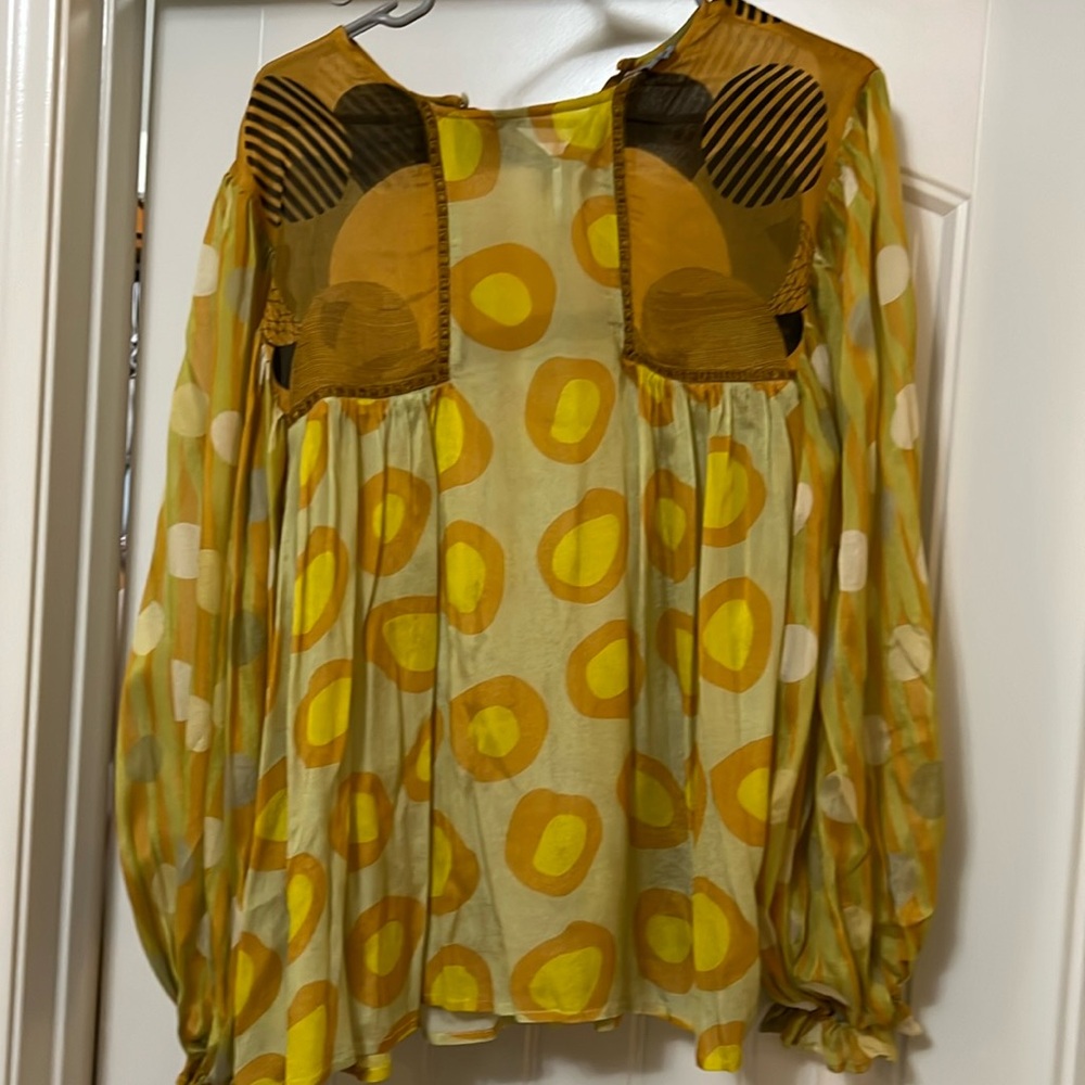 Anthropologie blouse by blink,size M